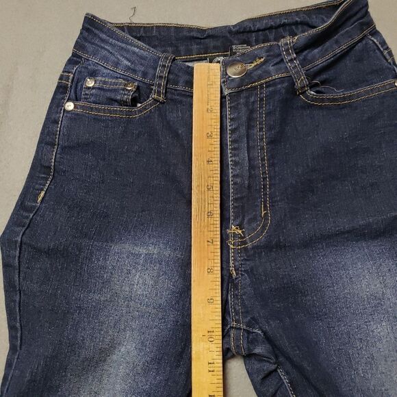B.O.B. High waist dark wash faded skinny jeans Size 3/4 - Picture 9 of 10